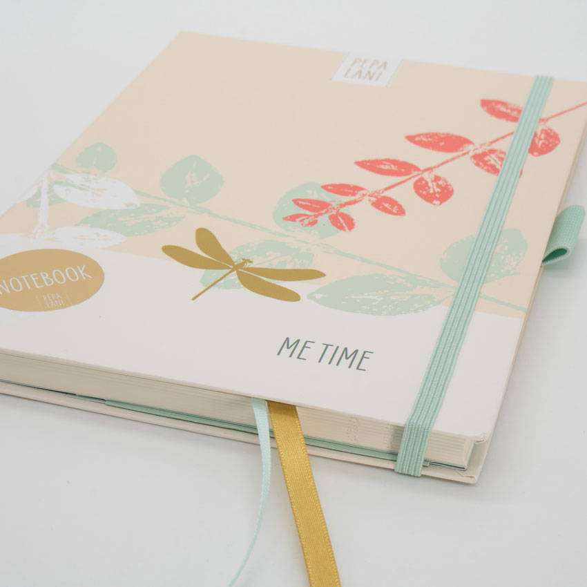 Notizbuch / Notebook "Me Time - Libelle", Format DIN A5 von Pepa Lani 