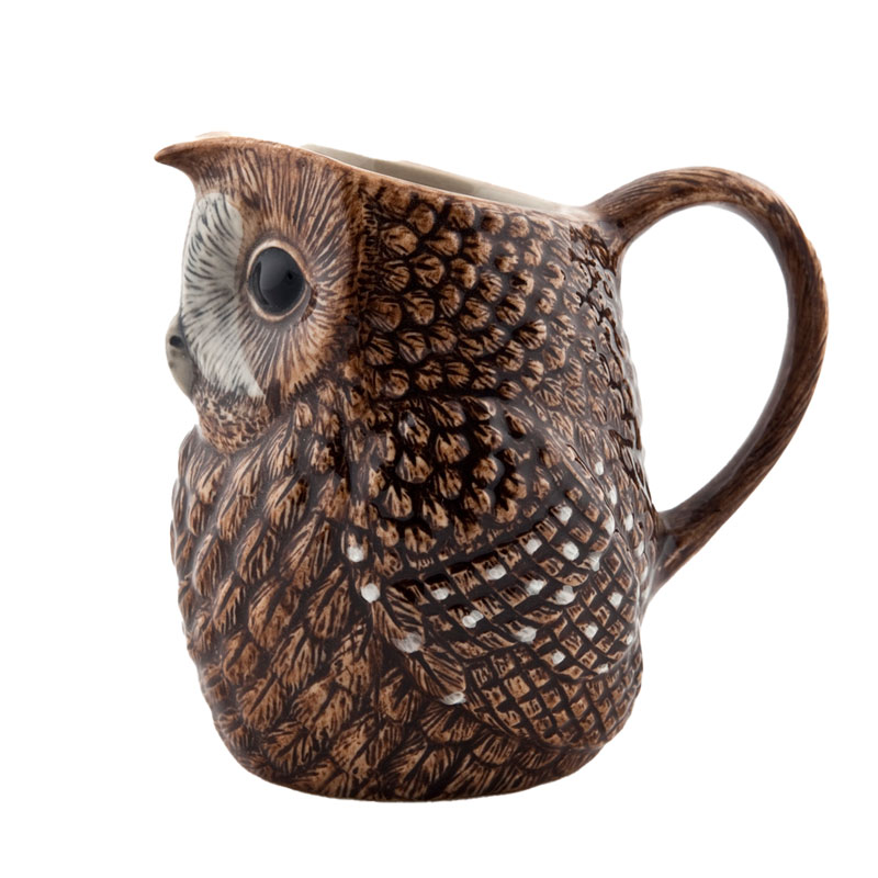 Quail Ceramics Jug - das große Tawny Owl- Kännchen 