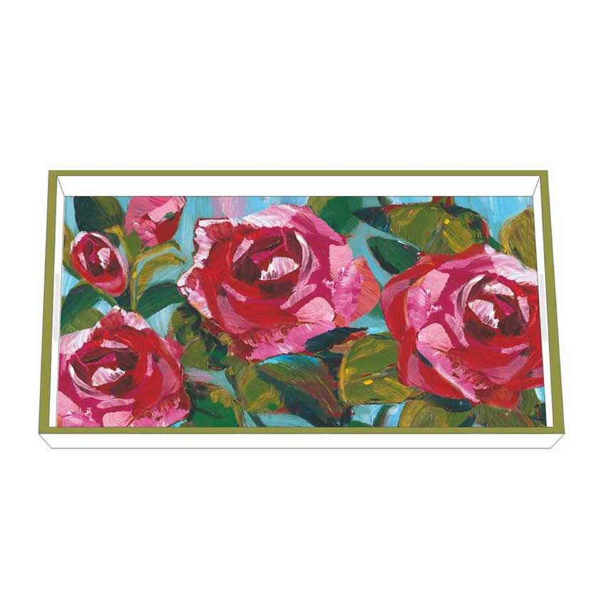 "Rose Musée" / Wooden Lacquer Tray - Tablett von PPD 
