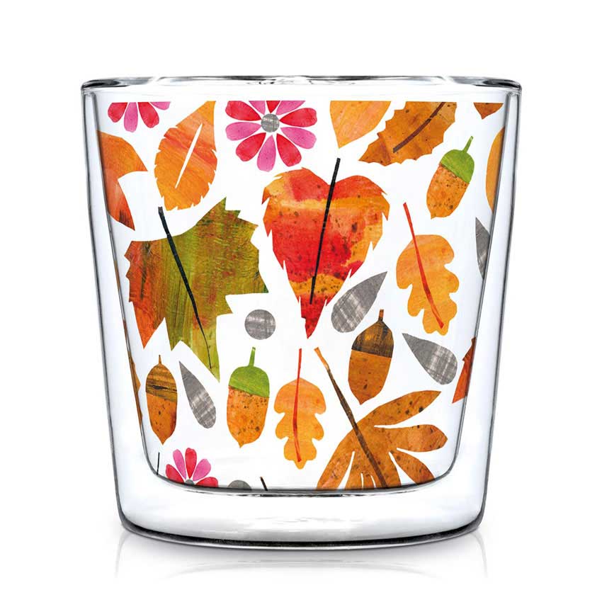 Autumn Leaves - Double wall Trend Glas von PPD