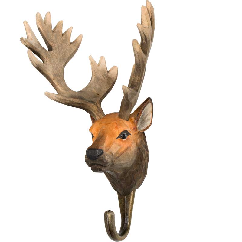 Kleiderhaken "Rothirsch"- Handwerkskunst von Wildlife Garden