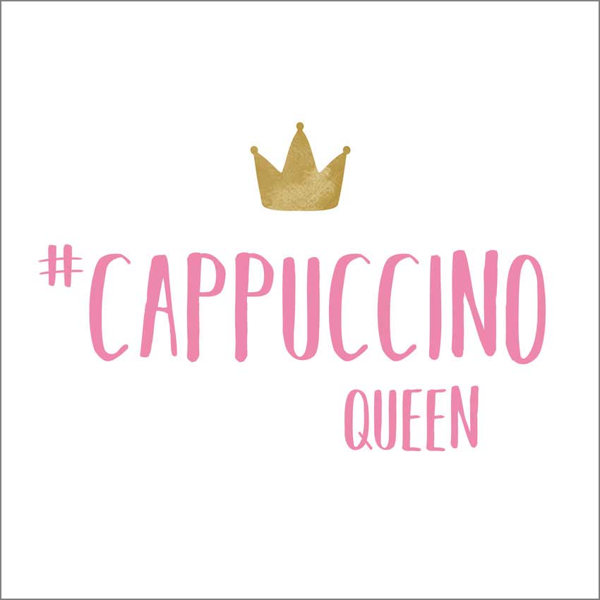  "Cappuccino Queen"- große Papierservietten von PPD 