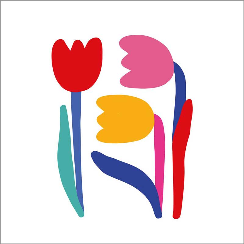 "Tulipes", große Papierservietten von PPD "Tulipes", große Papierservietten von PPD