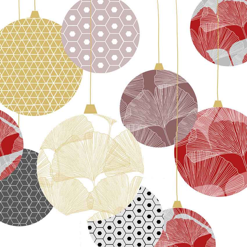 "Mighty X-mas red", große Papierservietten von PPD