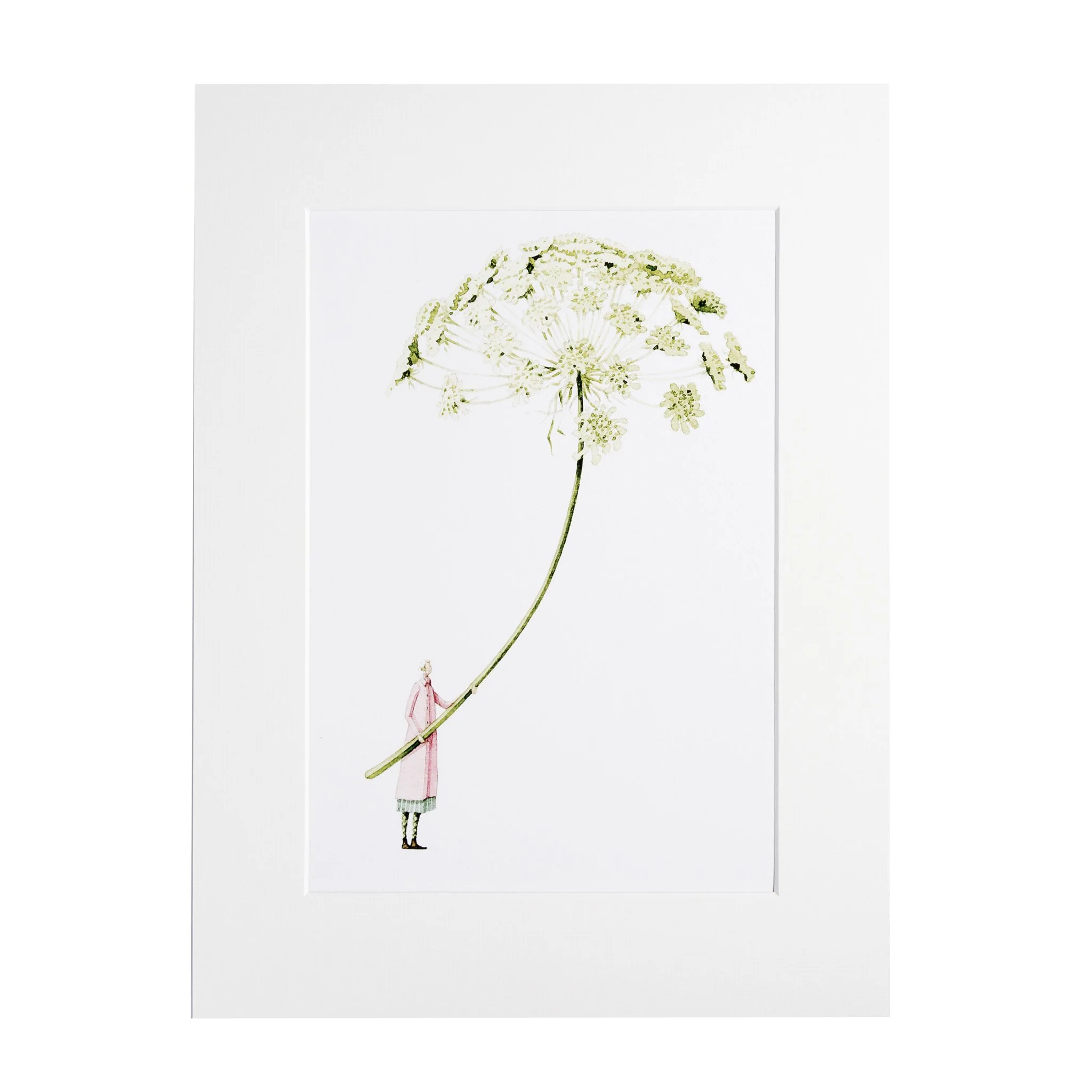 "GREEN AMMI "- ART PRINT - liebenswerte und skurrile Kunst von Laura Stoddart