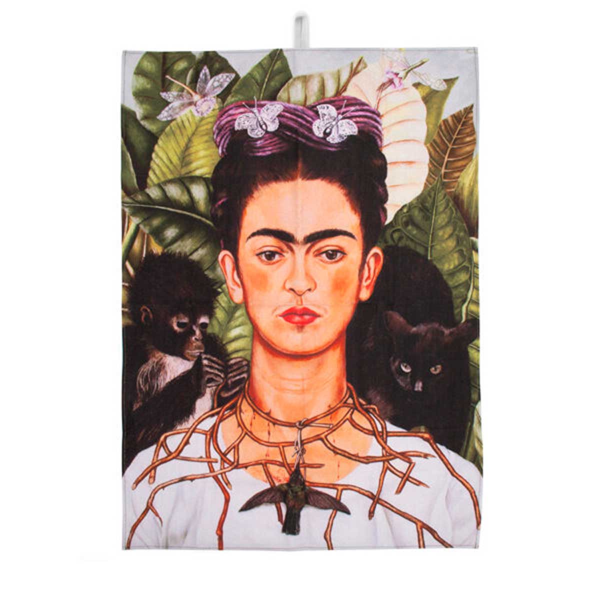 "Frida Kahlo - Selbstporträt" - Geschirrtuch