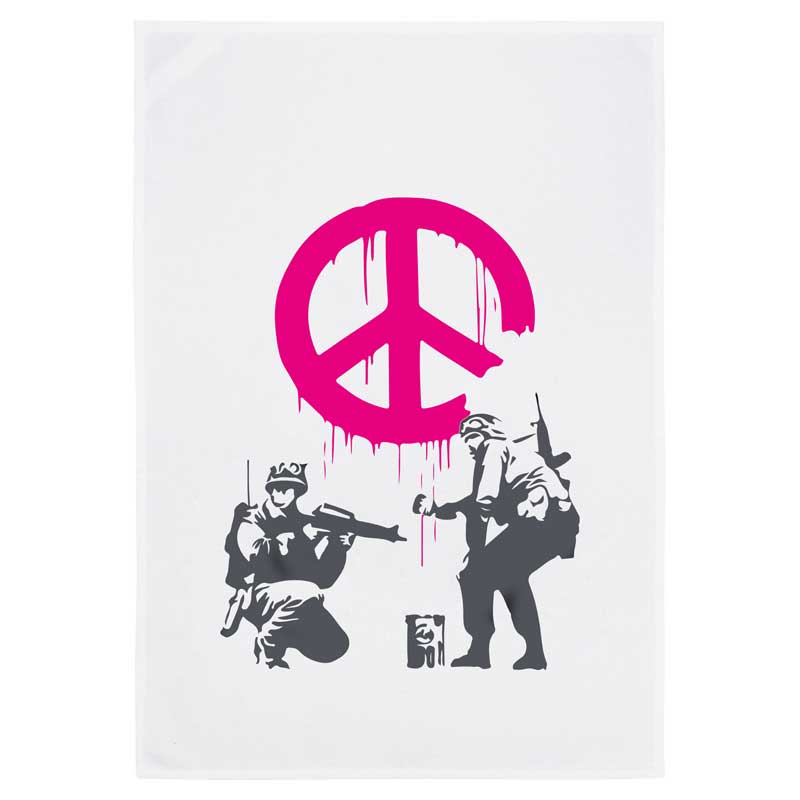 "Street Art Peace" - Geschirrtuch von 17;30 