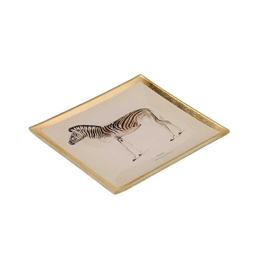 Love Plates - Glasteller "Zebra" von Gift Company 