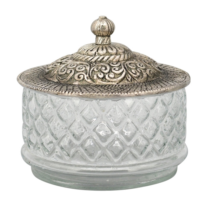 IRIDE 14 - Glas - Bonboniere in Antikoptik IRIDE 14 - Glas - Bonboniere in Antikoptik