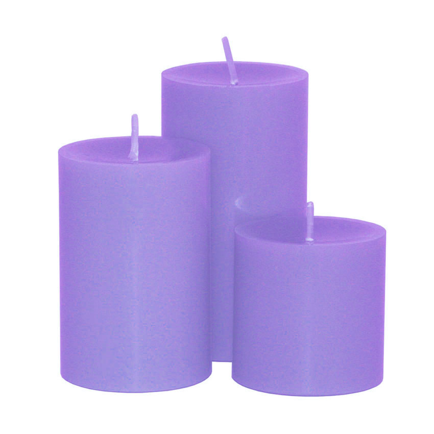 Farbe Lavendel / Engels ORIGINAL - Stumpenkerze gegossen