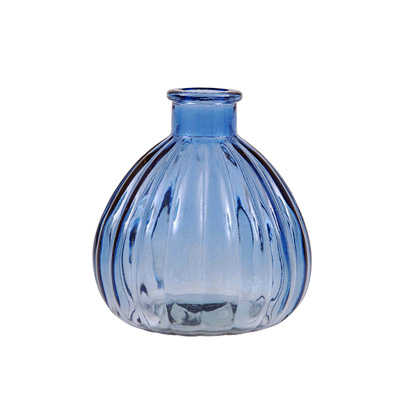 Mini Vase "Ellie" - blaues Glas - von Miljögarden 