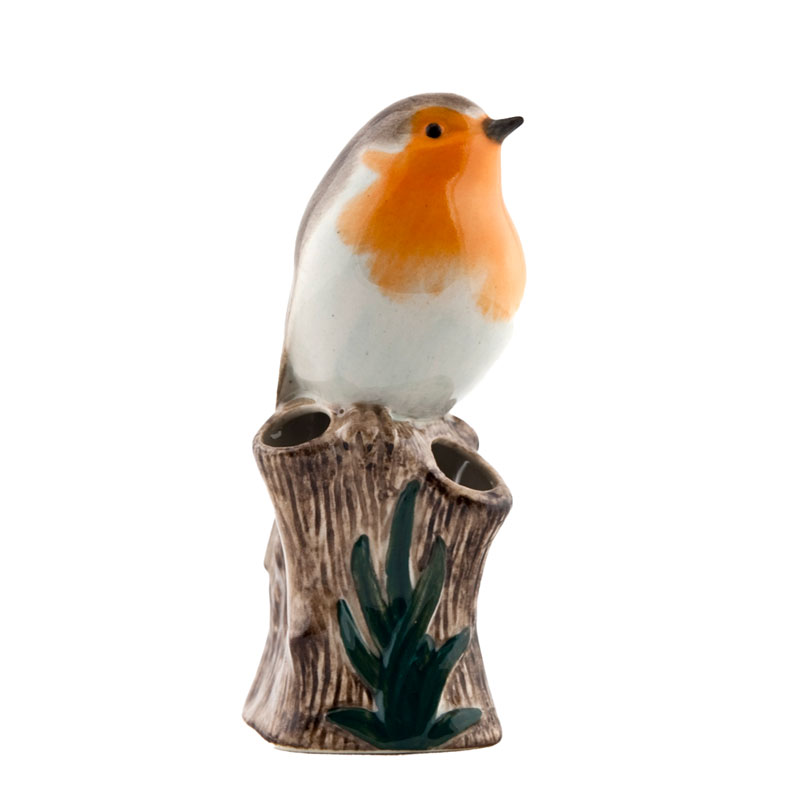 Rotkehlchen Mini Vase - von Quail Ceramics 