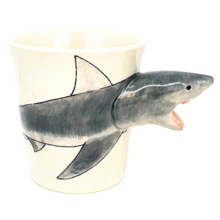 Weisser Hai /  Porzellan - Keramiktasse Weisser Hai /  Porzellan - Keramiktasse