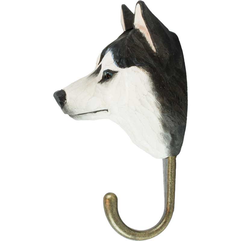 Kleiderhaken "Siberian Husky"- Handwerkskunst von Wildlife Garden 