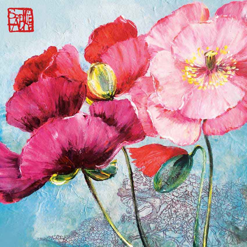 "Pavot 2", große Papierservietten von PPD "Pavot 2", große Papierservietten von PPD