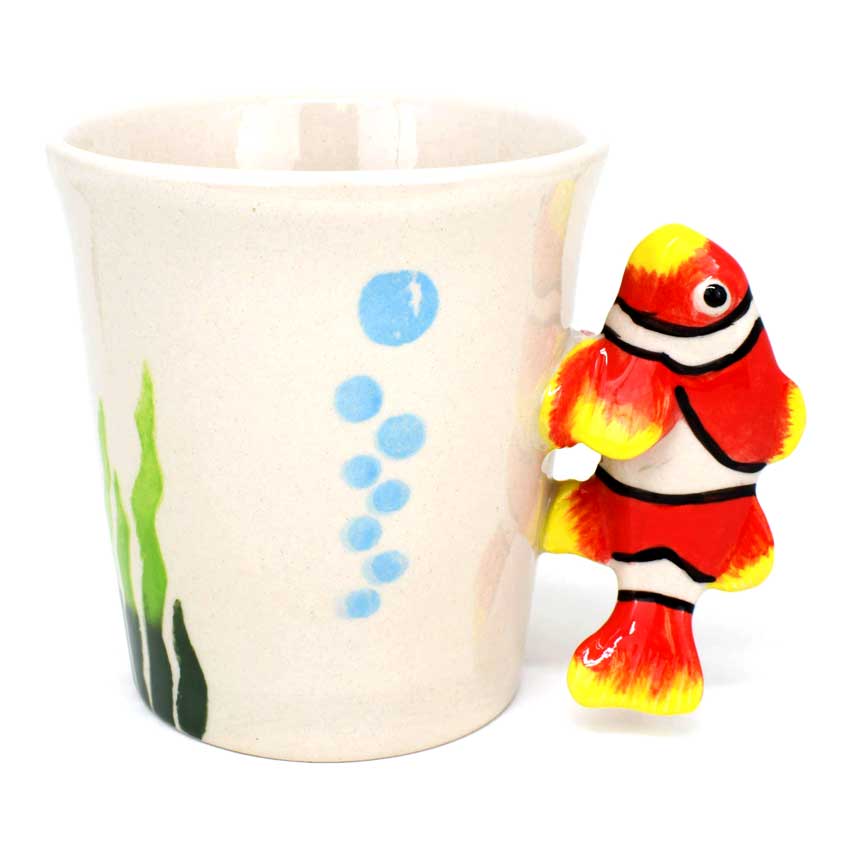 Korallenfisch /  Porzellan - Keramiktasse Korallenfisch /  Porzellan - Keramiktasse