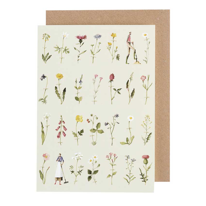 Grußkarte "WILD FLOWERS" von Laura Stoddart
