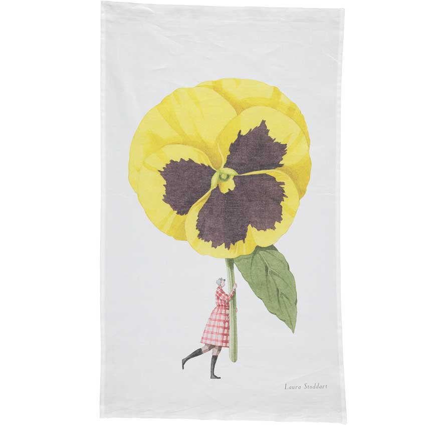 "PANSY - IN BLOOM" - Geschirrtuch von Laura Stoddart