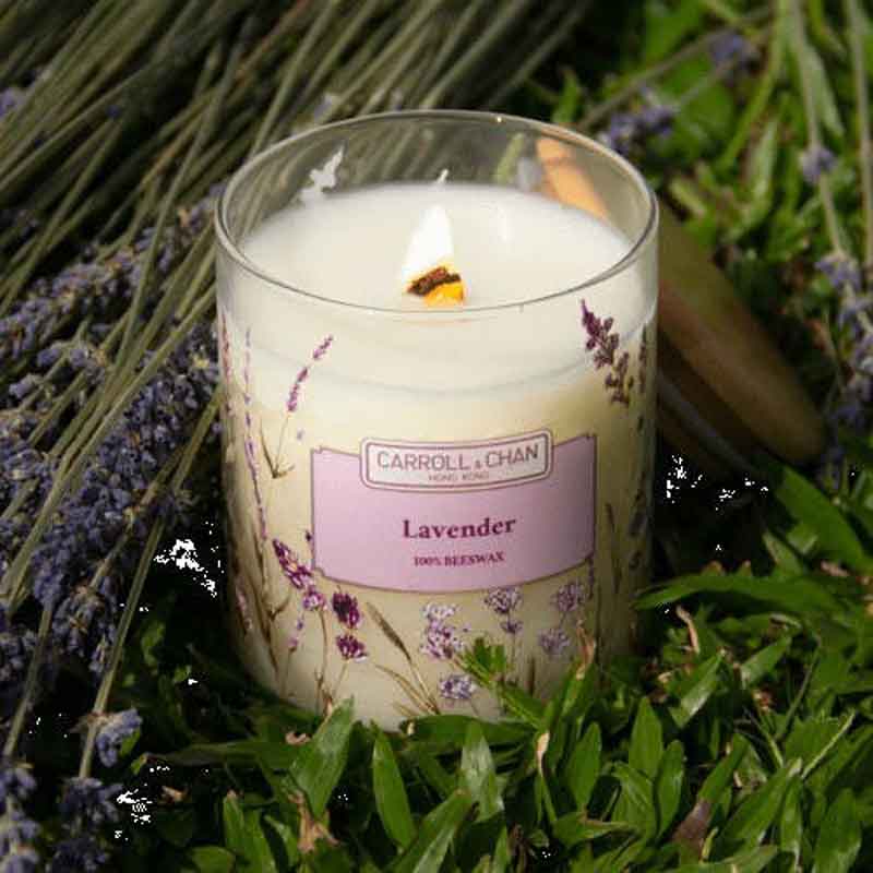Lavender - Duftkerze im Glas  von Carroll & Chan