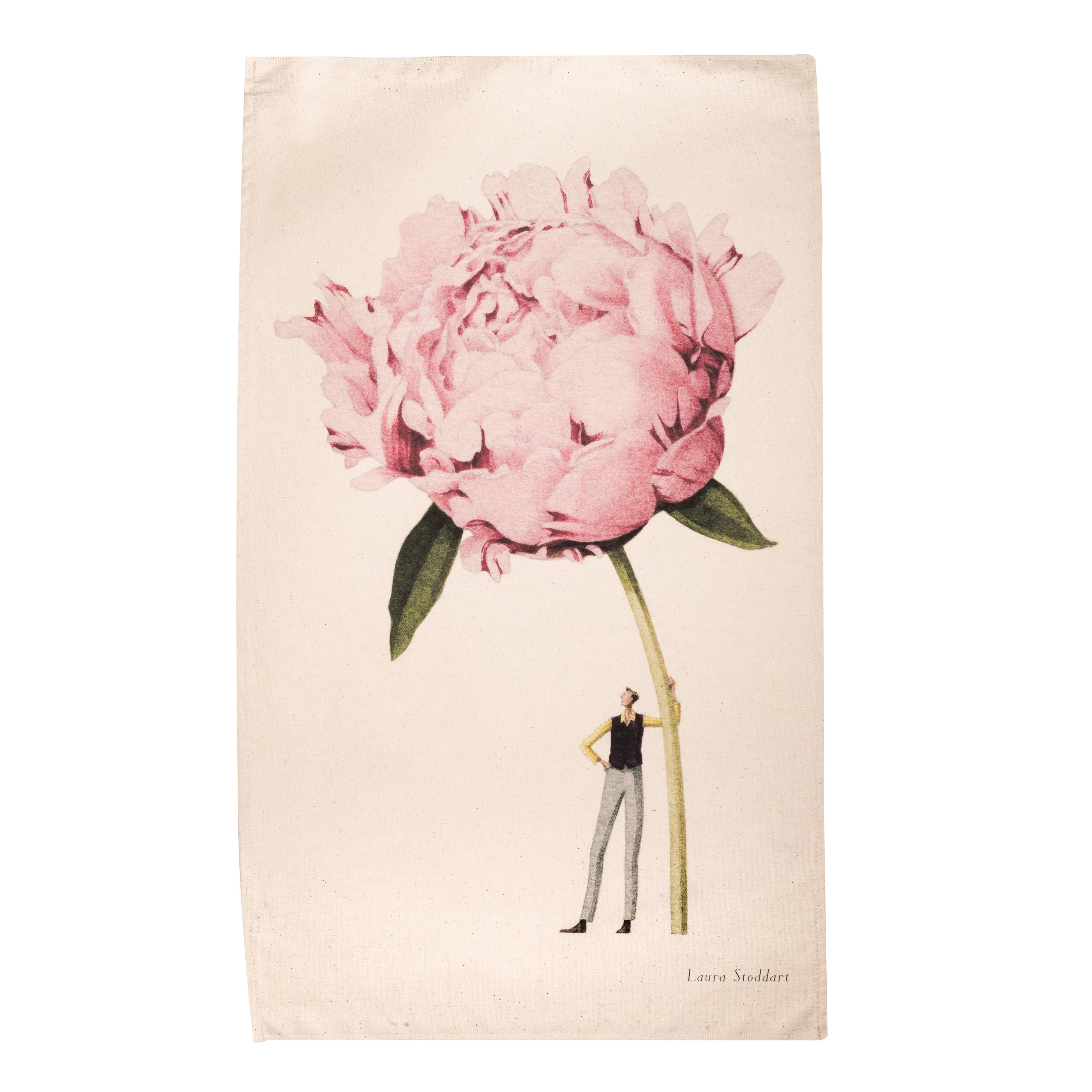 "PINK PEONY" - Geschirrtuch von Laura Stoddart