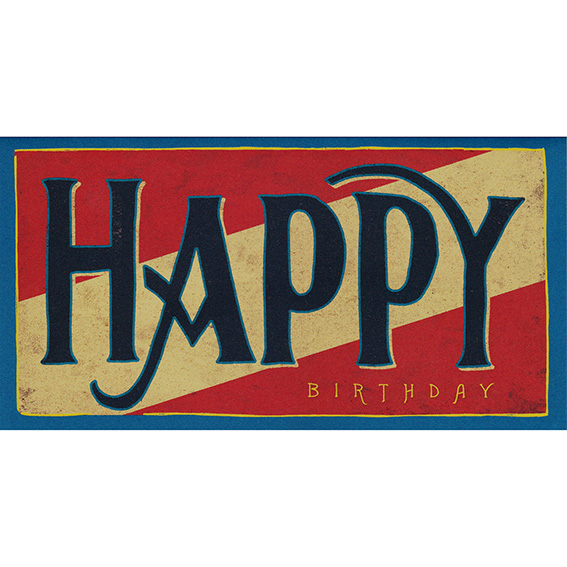 Geburtstagskarte "BIG HAPPY" von Hester & Cook