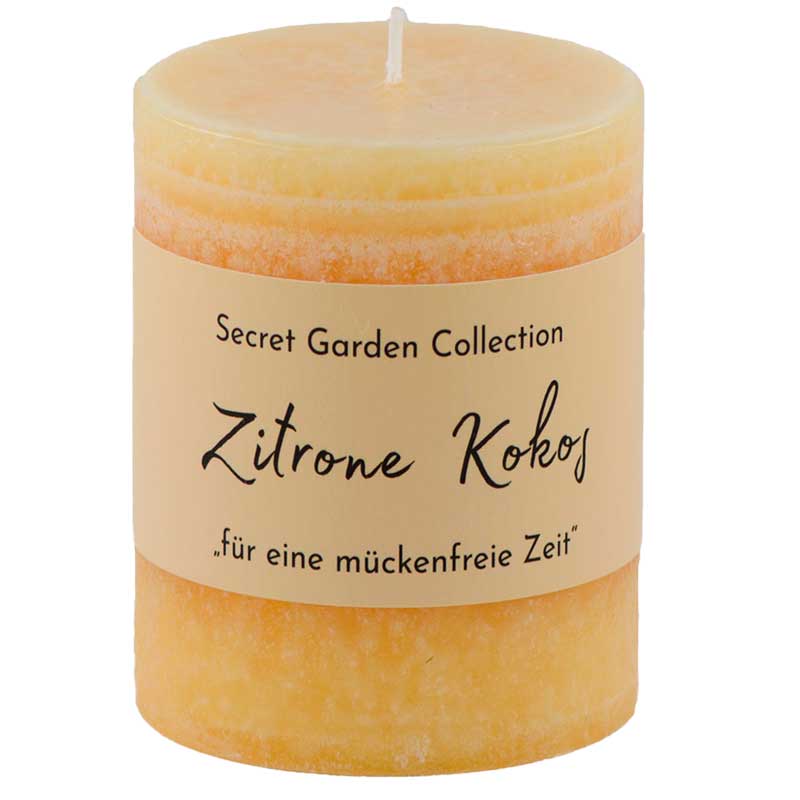 Zitrone & Kokos / Antimücken Duftkerze von Schulthess Kerzen