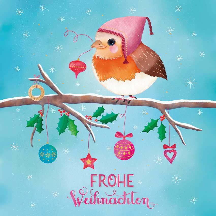 "Frohe Weihnachten", große Papierservietten von PPD