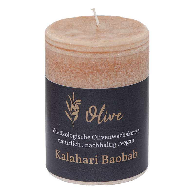 Kalahari Baobab / Olivenwachs Duftkerze von Schulthess Kerzen 