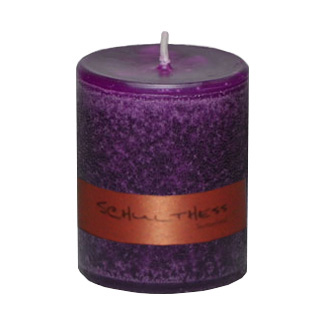 Schulthess Stumpenkerze ohne Duft - Farbe Royal purple