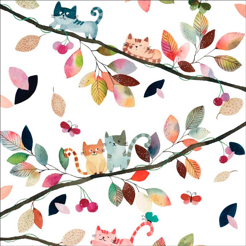  "Fall Cats", große Papierservietten von PPD 