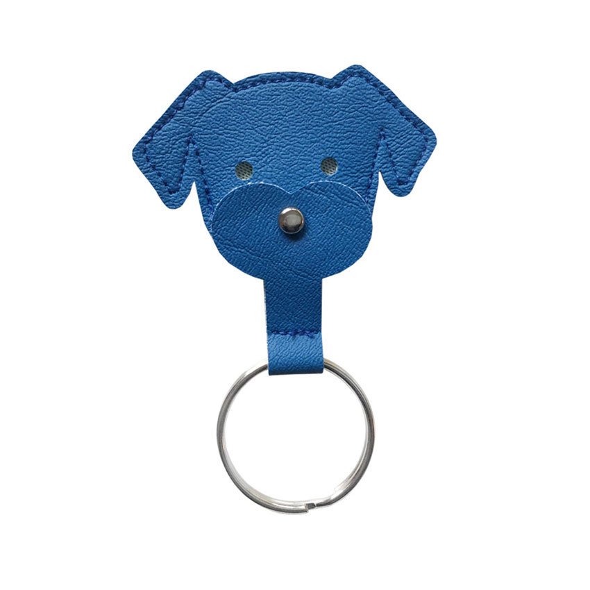 Schlüsselanhänger Dogchip blau
