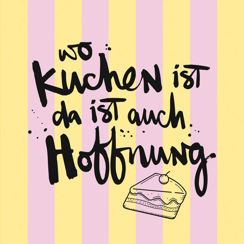  "Kuchen Hoffnung", große Papierservietten von PPD  