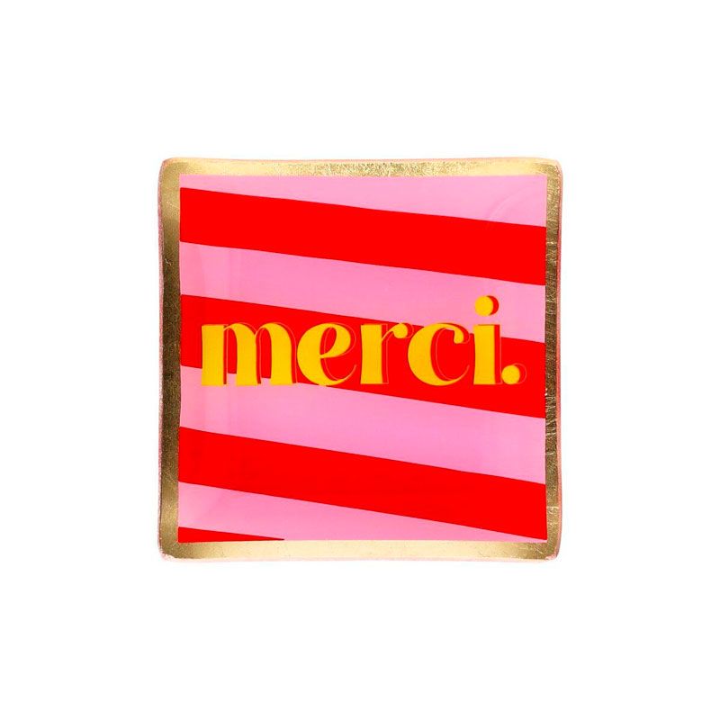 Love Plates - Glasteller "Merci" von Gift Company