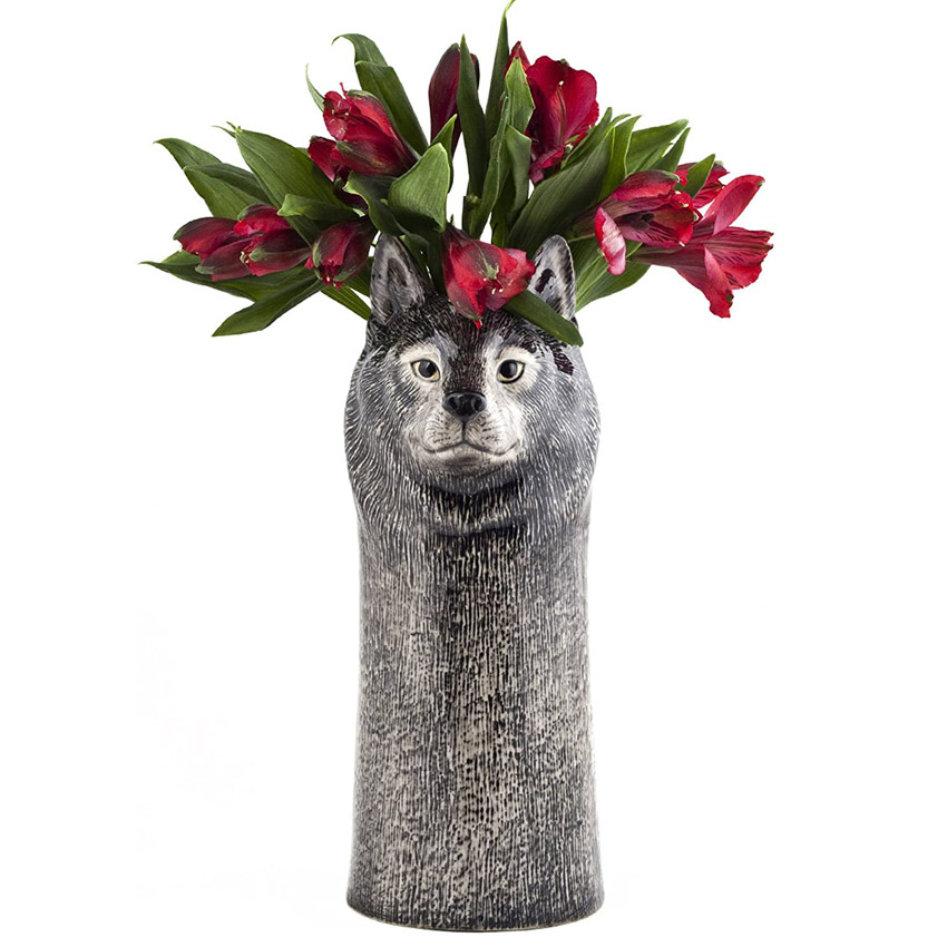 "Wolf" - die große Blumenvase von Quail Ceramics