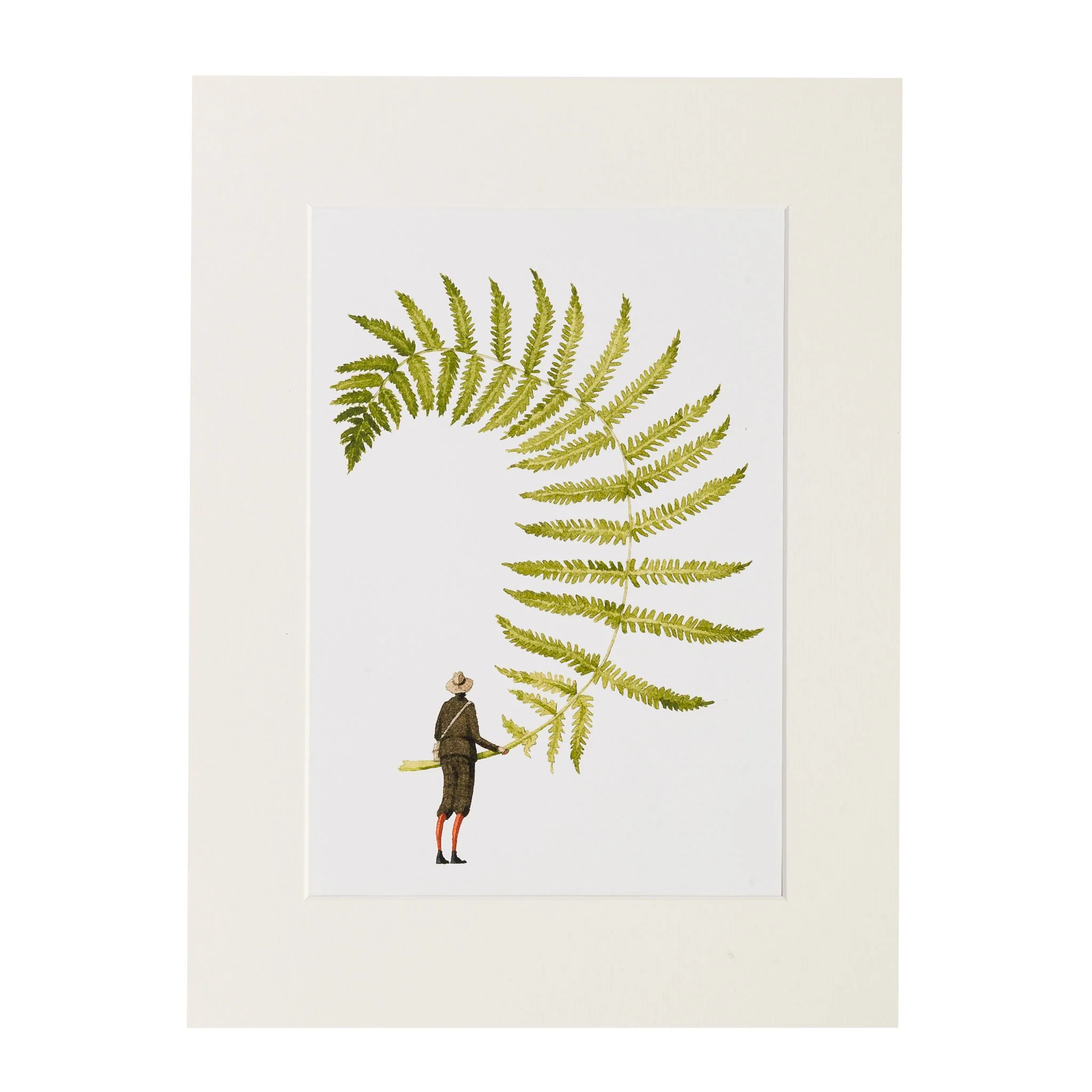 "FERN 5"- ART PRINT - liebenswerte und skurrile Kunst von Laura Stoddart