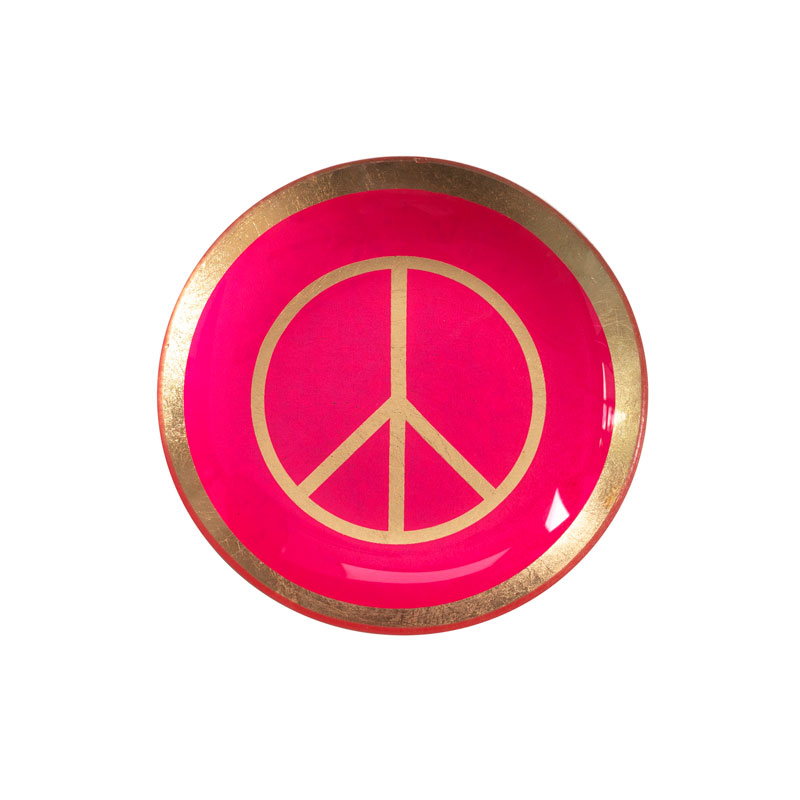 Love Plates - Glasteller "Peace" von Gift Company 