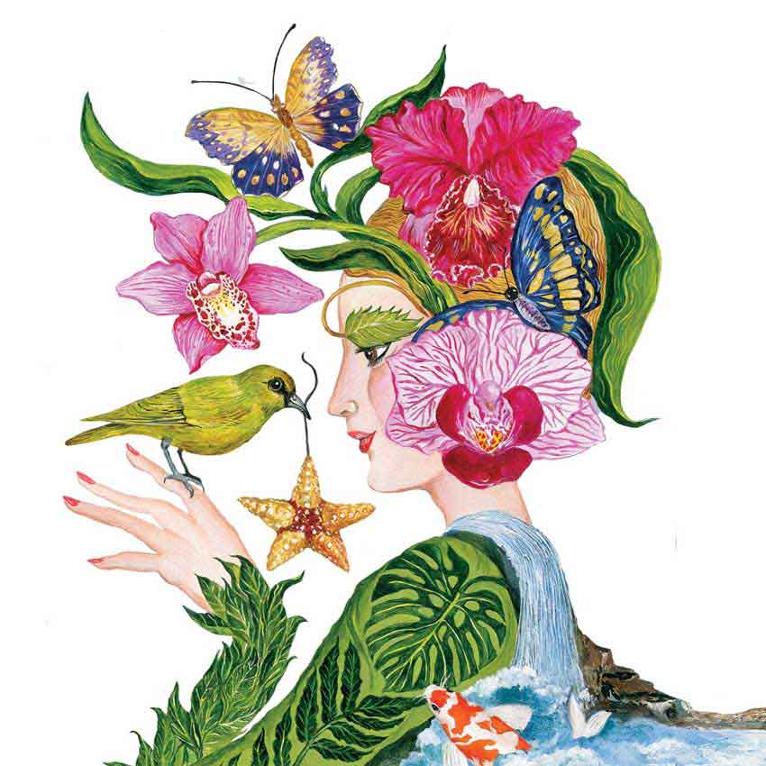 "La Flora", große Papierservietten  von PPD "La Flora", große Papierservietten  von PPD