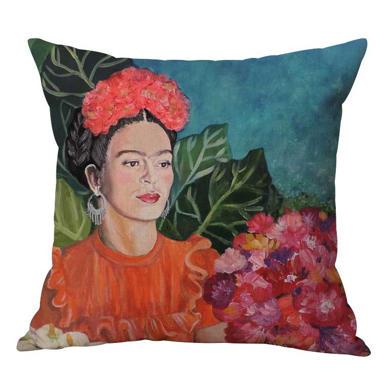 Sofakissen / Dekokissenhülle "Frida Kahlo 2" -  45 cm x 45 cm