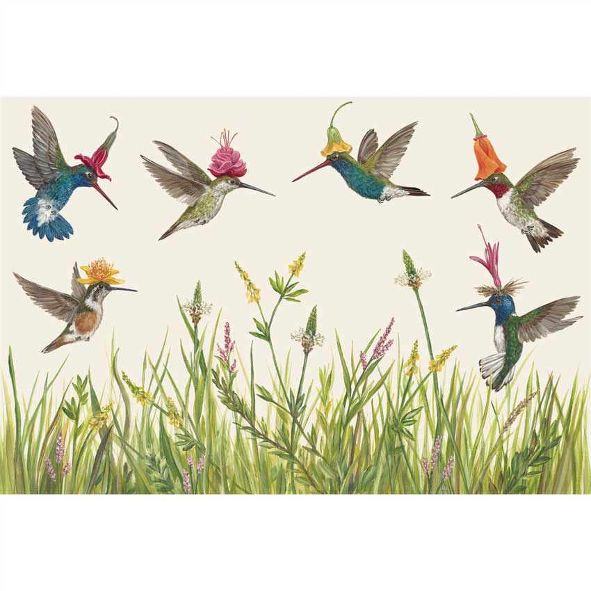 Placemats - Papier Tischsets "HUMMINGBIRDS" von Hester & Cook  