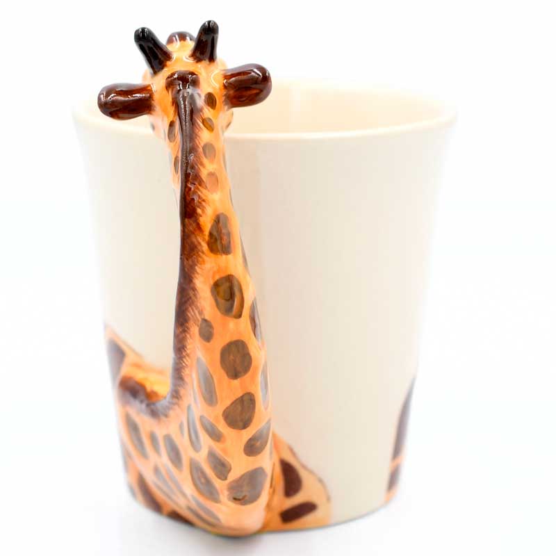 Giraffe 2 / Porzellan - Keramiktasse 