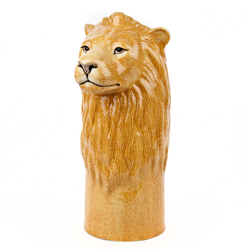 Quail Ceramics - die große Löwen Blumenvase