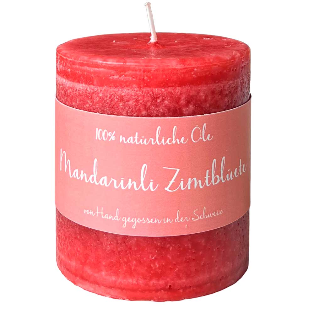 Mandarinli & Zimtblüte - Schulthess Duftkerze mit 100% natürlichen Ölen
