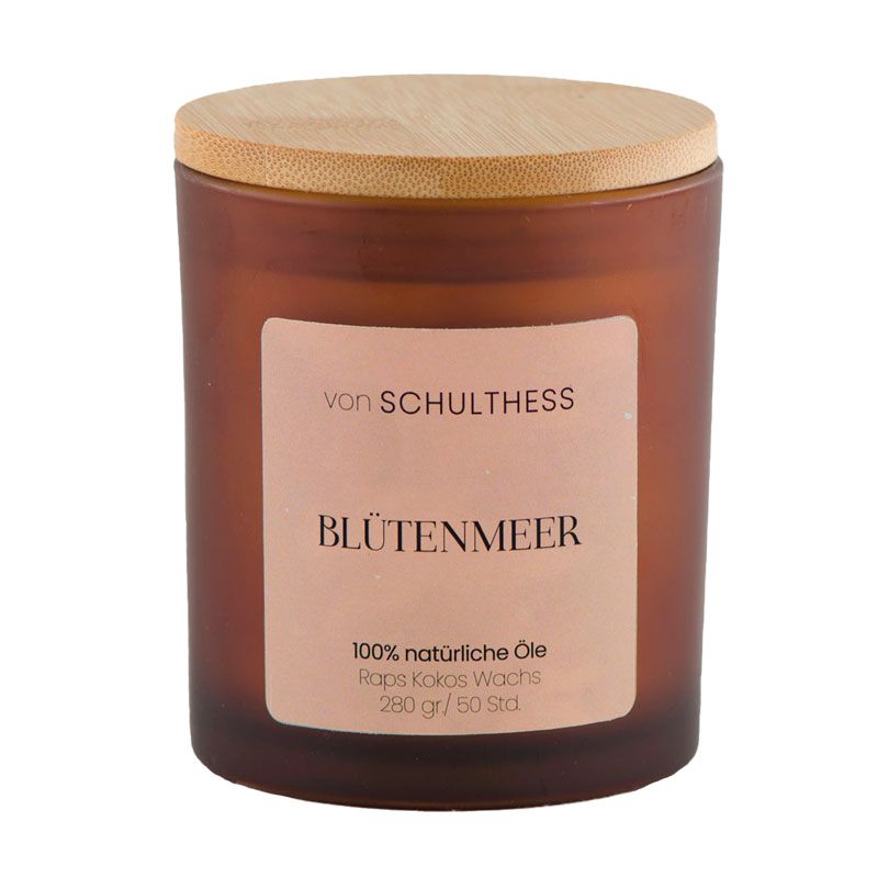 "Duft Blütenmeer" in der edlen Glaskollektion von Schulthess Kerzen