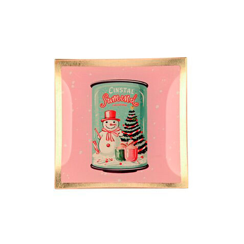 Love Plates - Glasteller "Schneemanndose" von Gift Company Love Plates - Glasteller "Schneemanndose" von Gift Company
