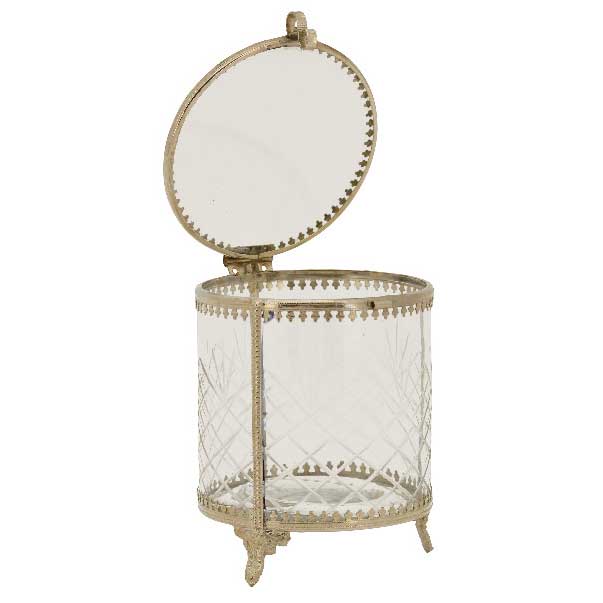 IRIDE 1 - Glas - Bonboniere in Antikoptik IRIDE 1 - Glas - Bonboniere in Antikoptik