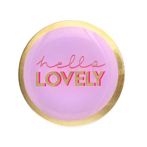 Love Plates - Glasteller "Hello Lovely" von Gift Company 