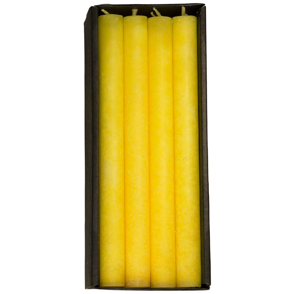 Schulthess Stabkerzen - Farbwelt Zitronengelb