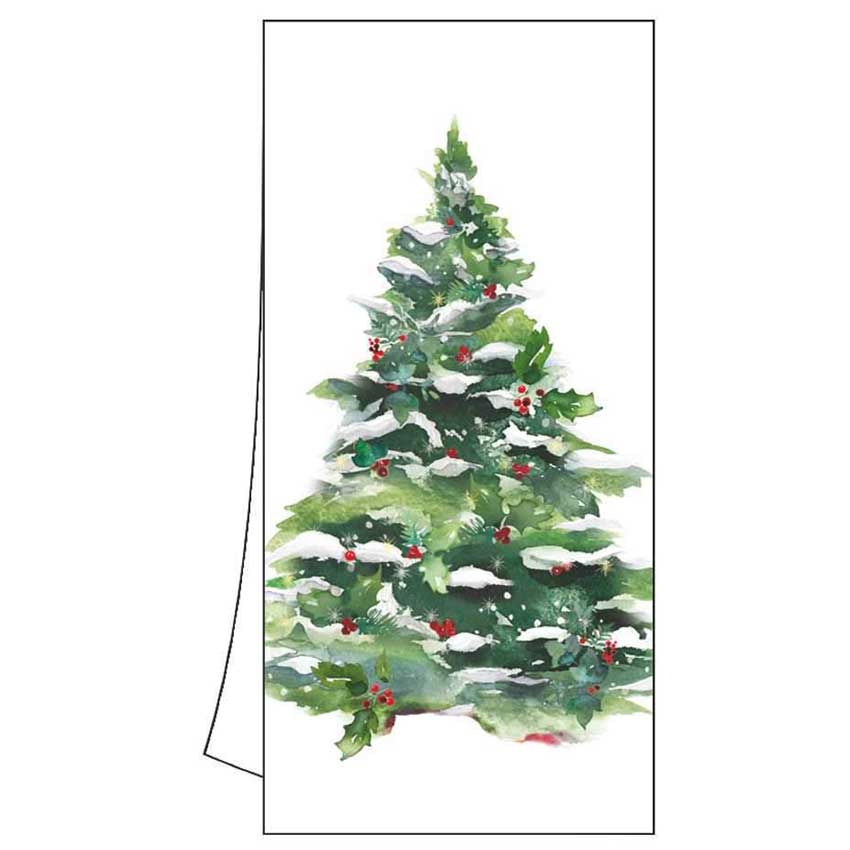 Geschirrtuch "Winter Tree & Wreath" von Paperproducts Design
