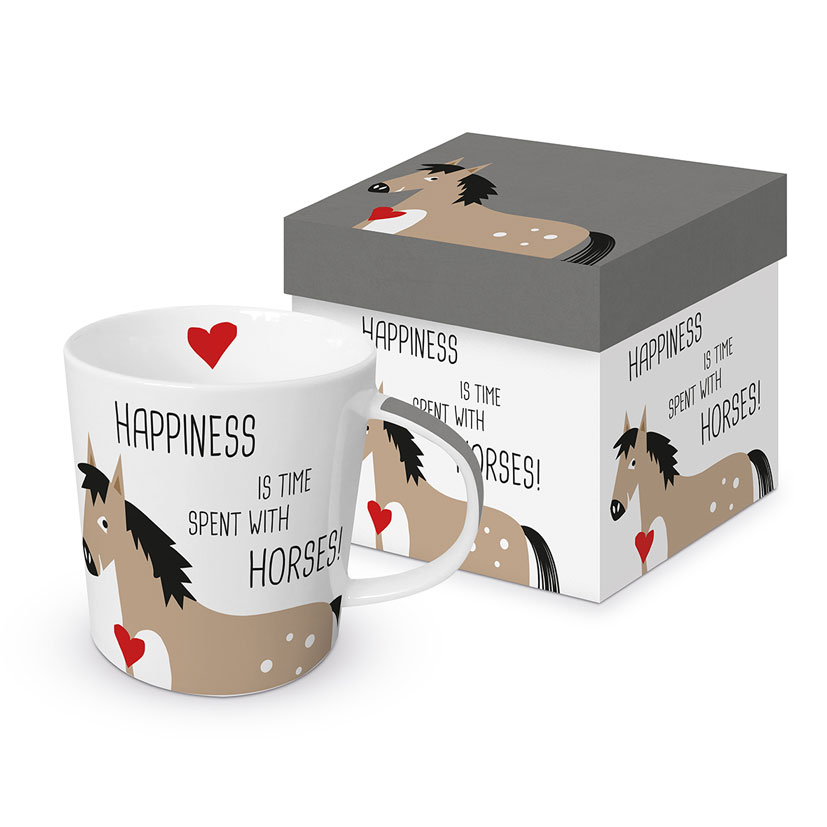 Happiness & Horses - die große Porzellantasse von PPD 