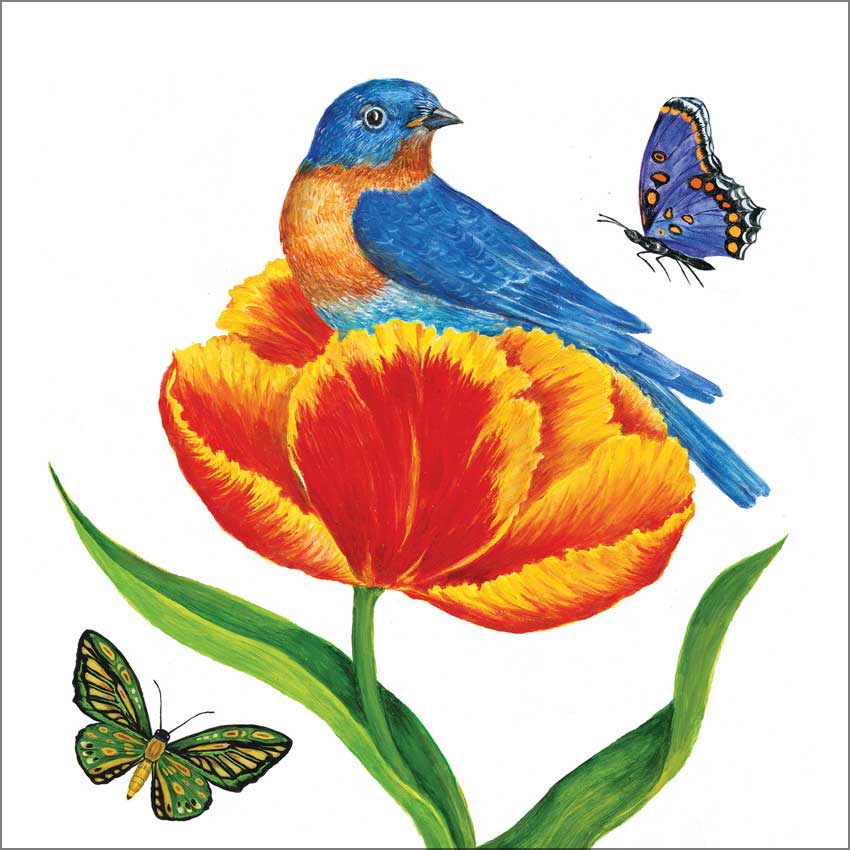 "Tulip Nest", große Papierservietten von PPD "Tulip Nest", große Papierservietten von PPD